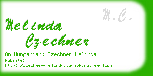 melinda czechner business card